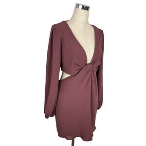 NWT South Moon Under Purple Cut Out Dress Women's Medium